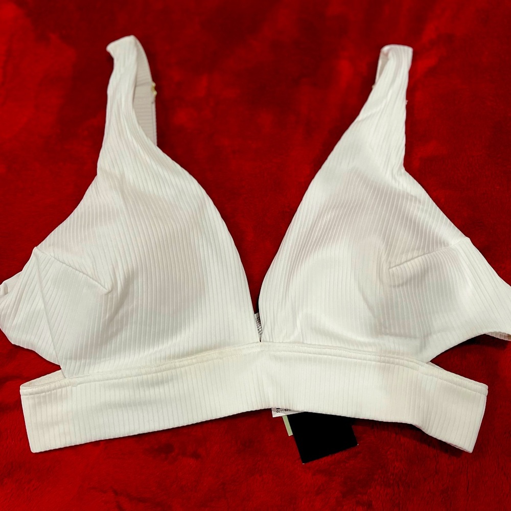 Brand new H&M white bikini top